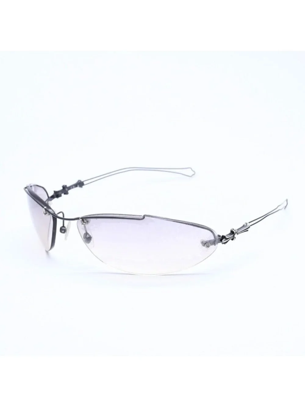 Chrome Hearts Drag Pipe Sunglasses Eyewear CH Cross Crosstail 925 Sterling